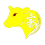 Logo - Vaca China Group - Amarilla - Vaca sin cuernos